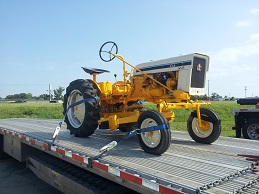 Cub Tractor being shipped across country